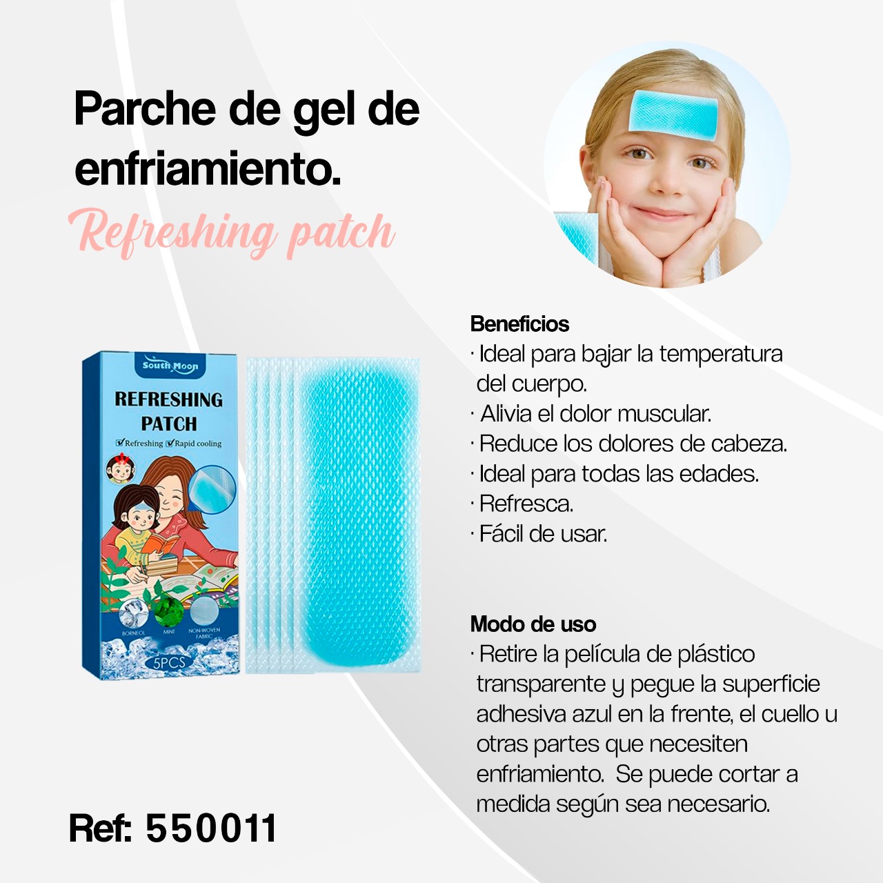 550011- PARCHE GEL ENFRIAMIENT 10und x2